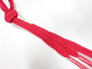 未使用品　正絹　夏手組帯締め